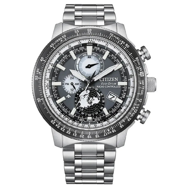 Citizen Promaster Air Geo Trekker Eco-Drive BY3006-53H Grey Dial 46mm Stainless Steel Men's Watch