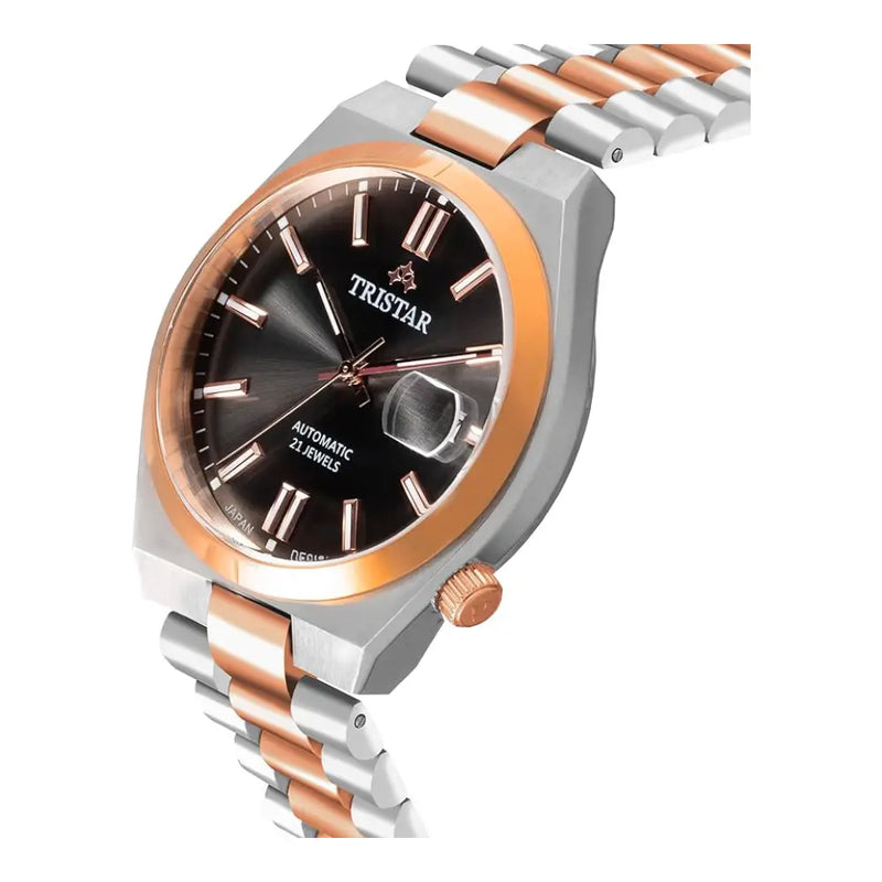 Tristar NJ31BMRTM02 Automatic Charcoal Dial Stainless Steel Men's Watch detail view