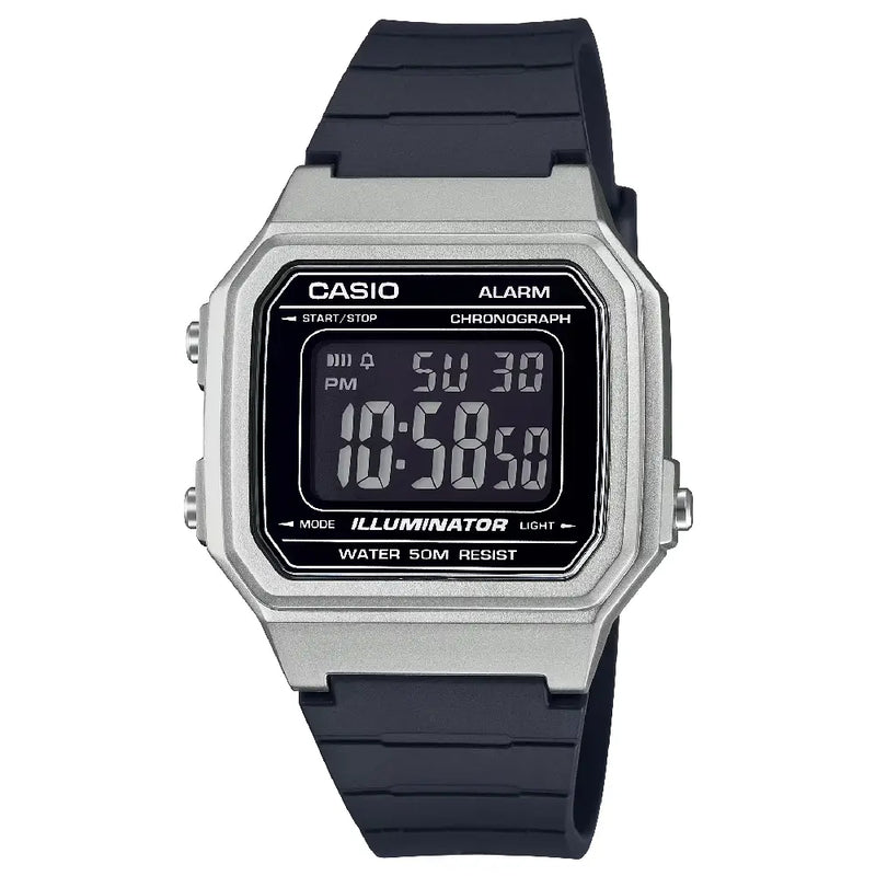 Casio Digital W-217HM-7AVDF-7BVDF Black Display Resin Strap Men's Watch