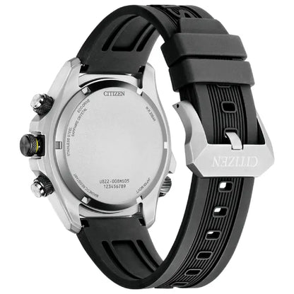 Citizen Promaster Land JV1007-07E Ani-Digi Eco-Drive Black Dial 44mm Rubber Strap Men's Watch