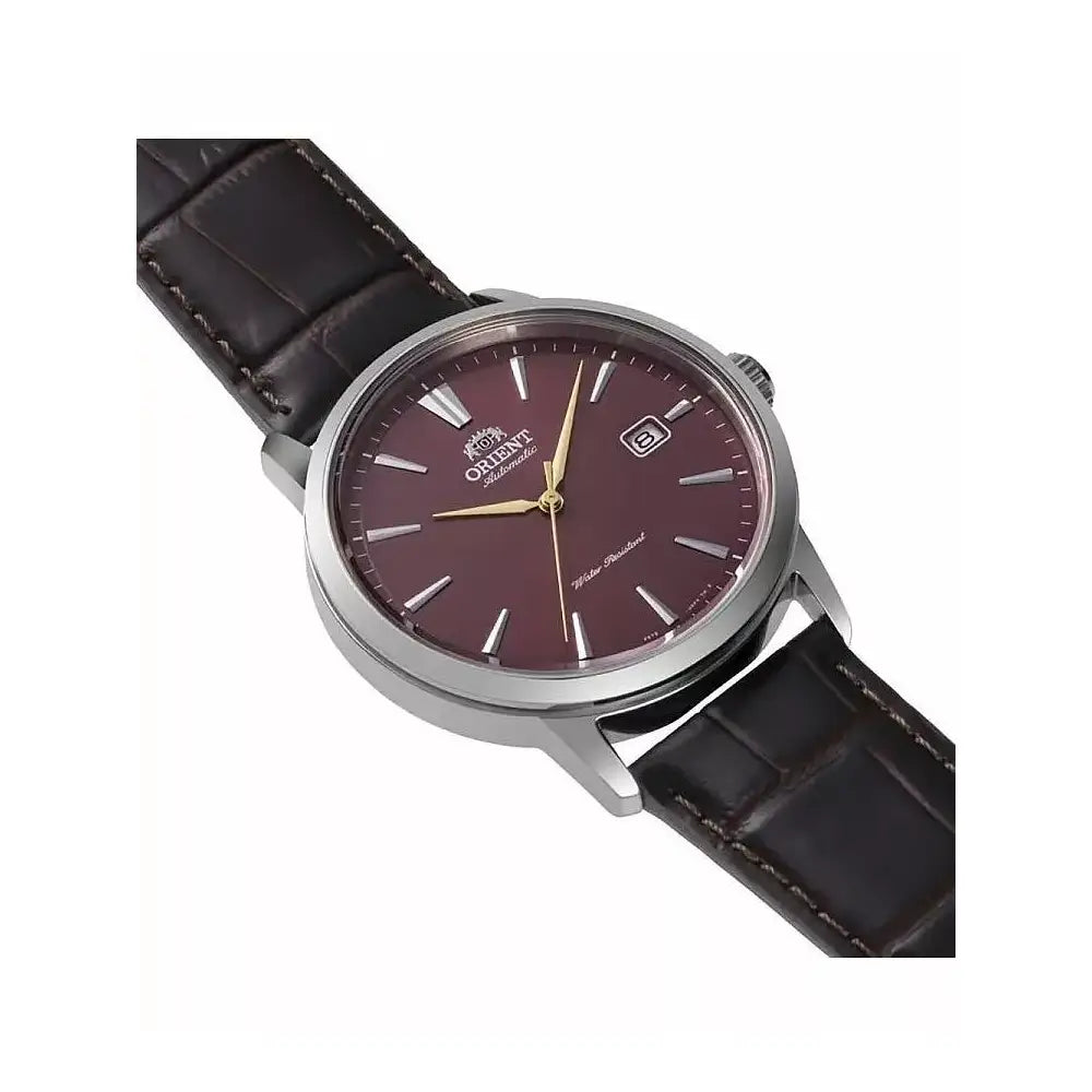 Orient Contemporary Automatic RA-AC0F15R30B Red Dial 41.6mm Leather Strap Men's Watch