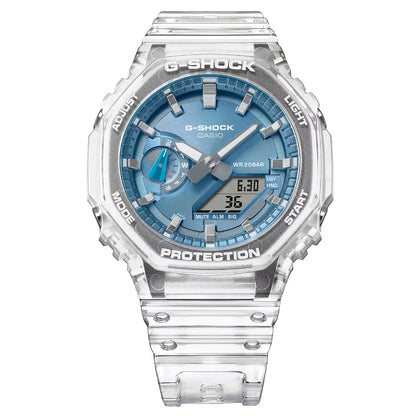 Casio G-Shock  GA-2100BM-7A2DR Analog-Digital Blue Dial resin strap Men's Watch