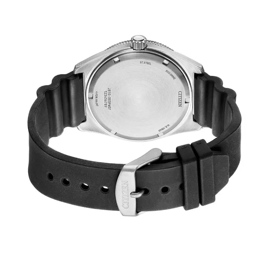 Citizen Eco-Drive Sport "Coke Bezel" AW1769-10E Black Dial 43mm Rubber Strap Men's Watch