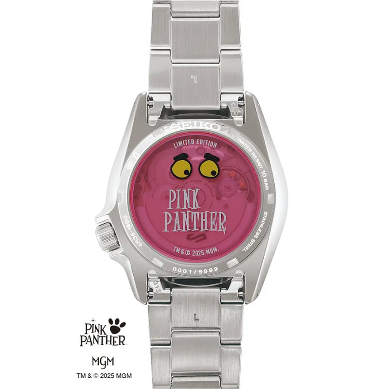 Seiko 5 Sports SBSA321 (SRPM07) Automatic "Pink Panther" Limited Edition (9,999 PCs) Pink Dial 38mm Stainless Steel Men's Watch detail view