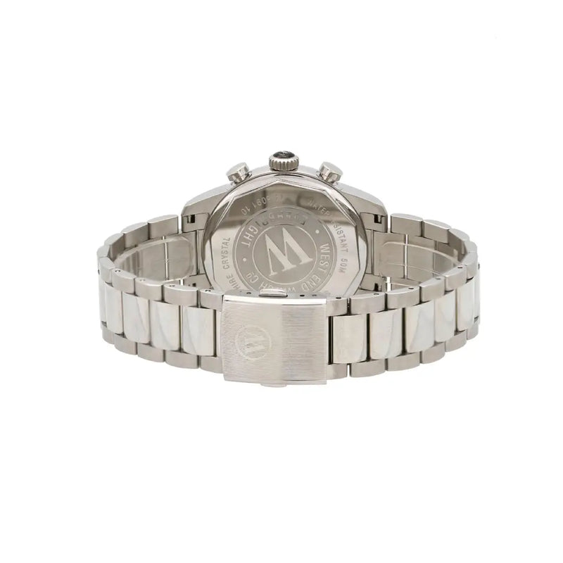West End  Everbright Chronograph 8091.10.3307W Black Dial Stainless Steel Men's Watch detail view