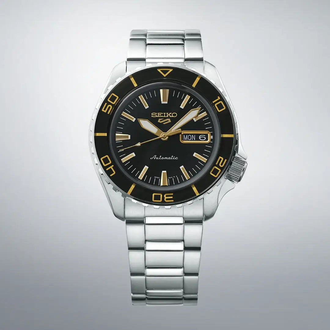 Seiko 5 Sports SRPK99K1  Automatic Diver-Style Black Dial 42.5mm Stainless Steel Men's Watch