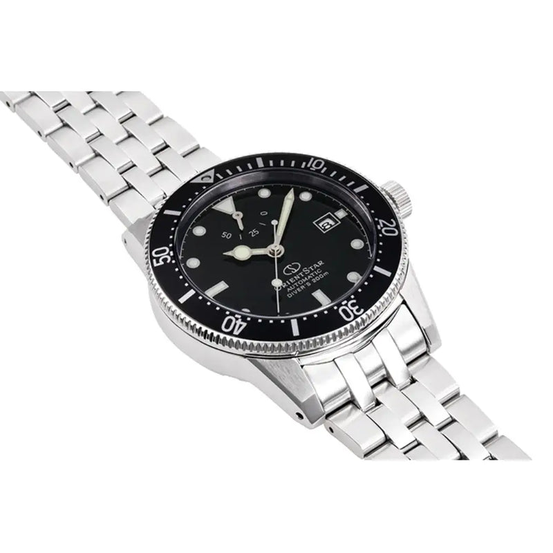 Orient Star RE-AU0601B Automatic Diver "Diver 1964 2nd Edition" Black Dial 41mm Stainless Steel Men's Watch detail view