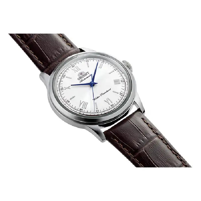 Orient Classic Bambino Automatic RA-BB0002S White Dial 38.4mm Leather Strap Men's Watch