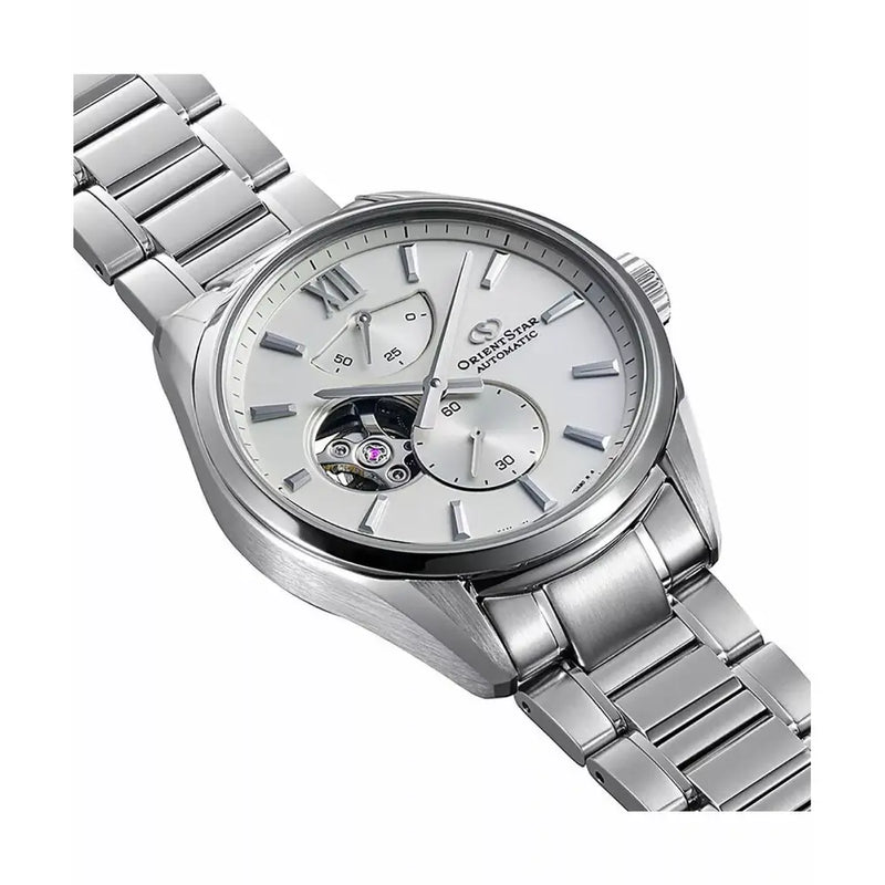 Orient Star RE-BY0011S00B Mechanical Automatic Silver Dial 40mm Stainless Steel Men's Watch detail view