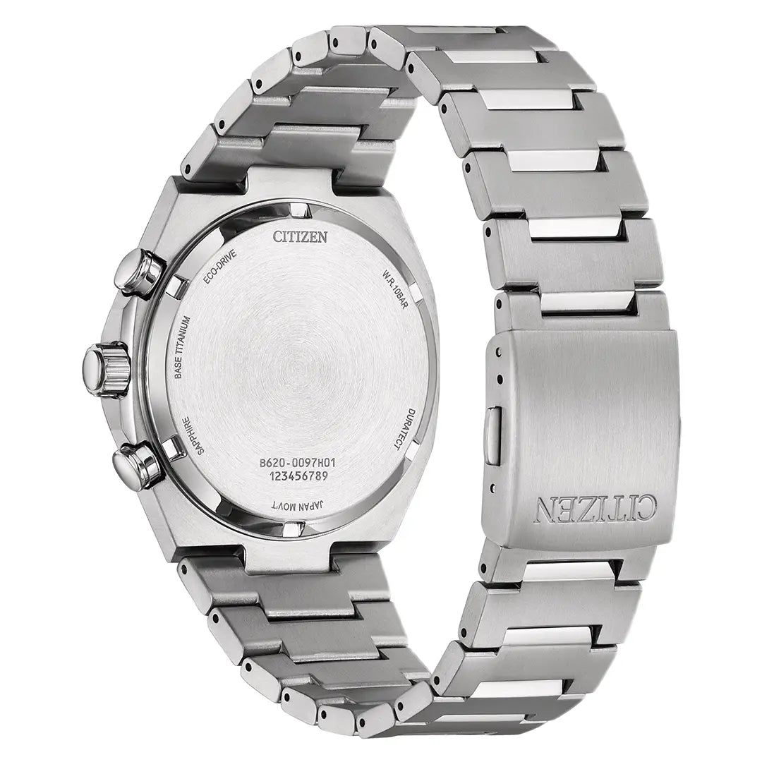 Citizen Eco-Drive Chronograph CA4610-85X Green Dial 42.5mm Titanium Men's Watch