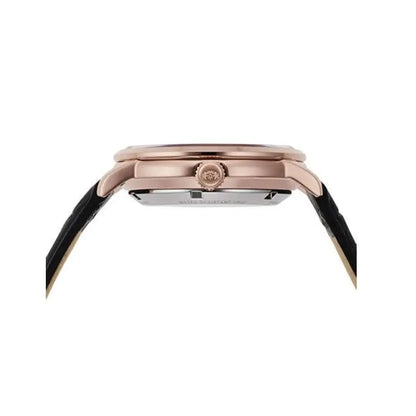 Orient Contemporary Open Heart RA-AR0103B30B  Black Dial Black Leather Strap Men's Watch