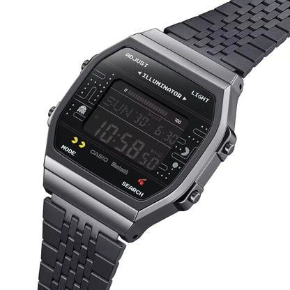 Casio Vintage Digital ABL-100WEPC-1BDR Bluetooth PAC-MAN Collaboration Black Dial Stainless Steel Unisex Watch