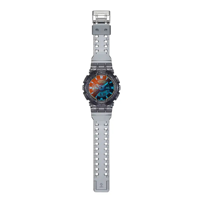 Casio G Shock GA-110TLS-8A Analog-Digital "Beach Time" Grey Dial Resin Strap Men's Watch detail view