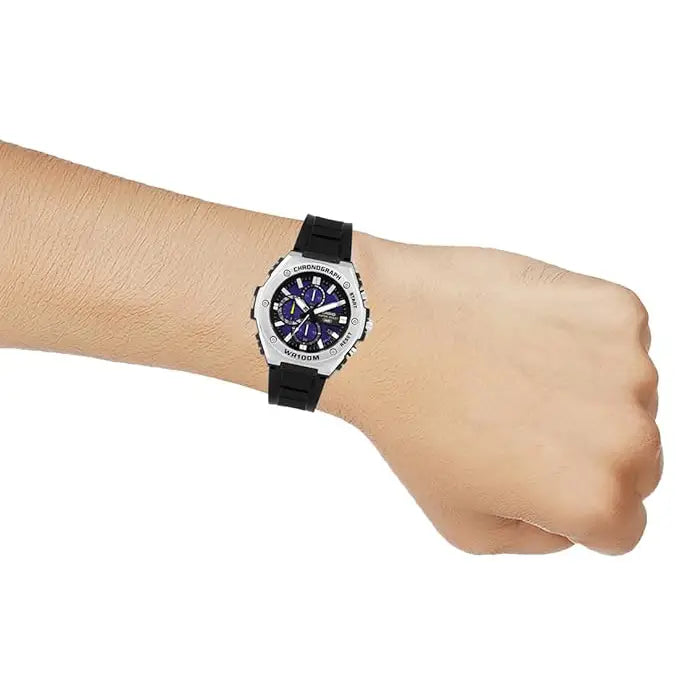 Casio Analog MWA-300H-2AVDF Blue Dial Resin Strap Men's Watch detail view