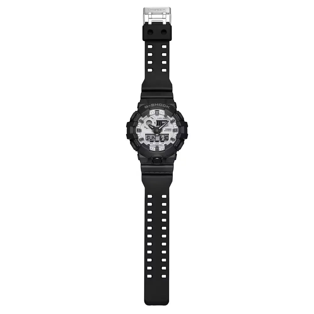 Casio G Shock Analog-Digital GA-700WD-1A White Dial Resin Strap Men's Watch