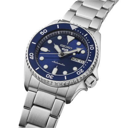 Seiko 5 Sports SRPL77 Automatic Diver "SKX Mid-Size" Blue Dial 38mm Stainless Steel Men's Watch