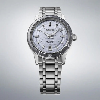 Seiko Presage SRPL73J1 "Style 60s" Automatic Violet Dial 39.5mm  Stainless Steel Men's Watch