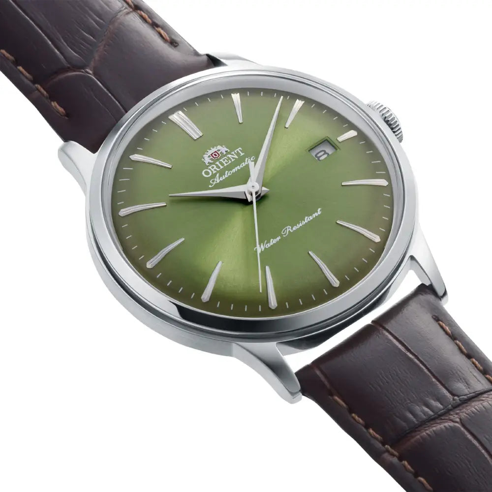 Orient Classic Bambino Automatic RA-AC0029E Green Gradation Dial 40.5mm Leather Strap Men's Watch
