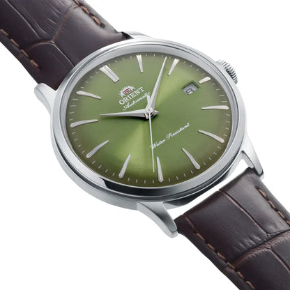 Orient Classic Bambino Automatic RA-AC0029E Green Gradation Dial 40.5mm Leather Strap Men's Watch