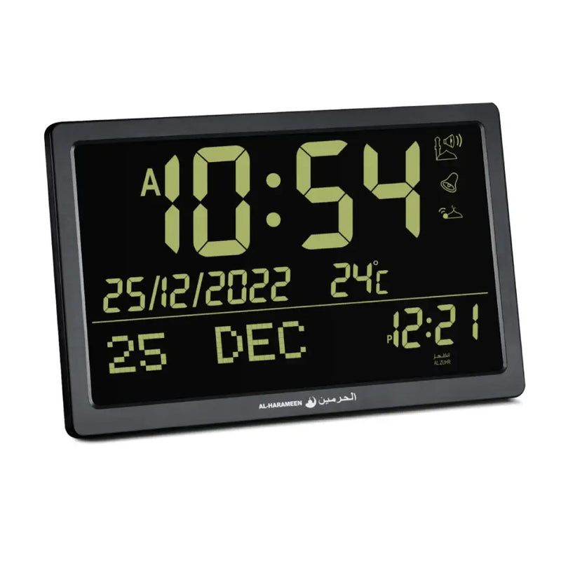 AL HARAMEEN HA-7024 Large Digital Azan Wall Clock Digital Display