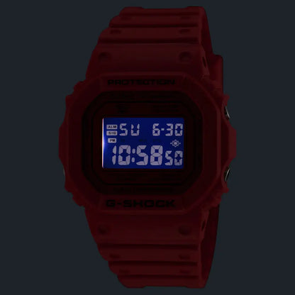 Casio G-Shock Iconic Red DW-5600RRB-4DR Red Vapor Dial 42.8mm Resin Strap Men's Watch
