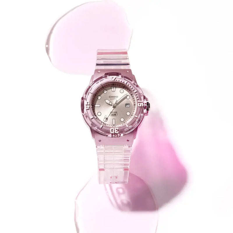 Casio POP Analog LRW-200HS-4EVDF Pink Dial Resin Strap Women's Watch detail view
