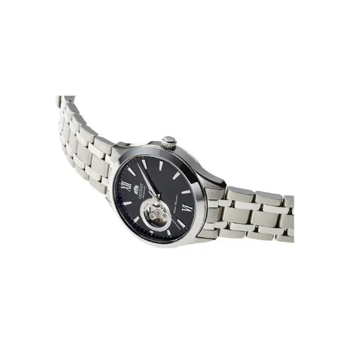 Orient Classic Open Heart "Golden Eye 2" Automatic 38.5mm TAG03001B0 Black Dial Stainless Steel Men's Watch detail view