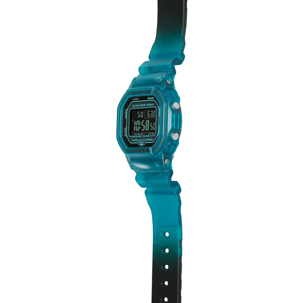 Casio G-Shock DW-B5600G-2DR Digital Dial 43mm Translucent Blue Resin Men's Watch