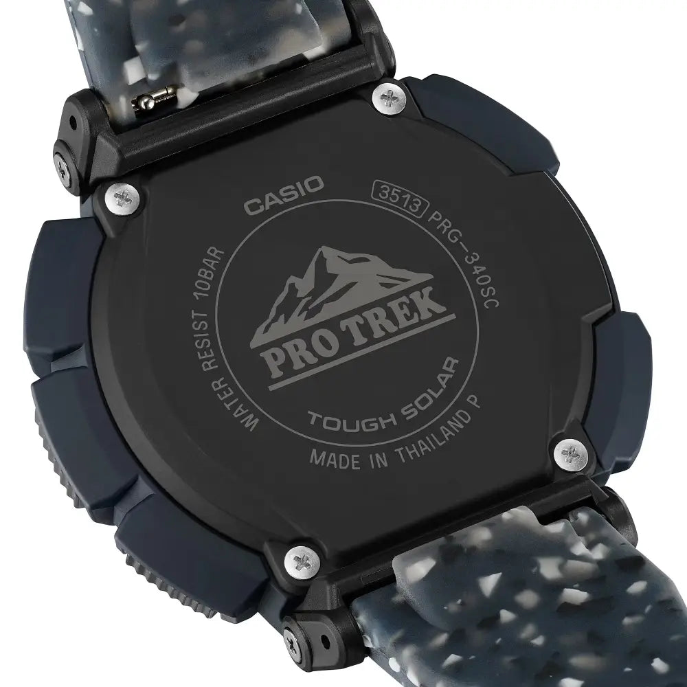 Casio ProTrek Digital Tough Solar Triple Sensor PRG-340SC-2DR Blue Dial 51.7mm Resin Strap Men's Watch