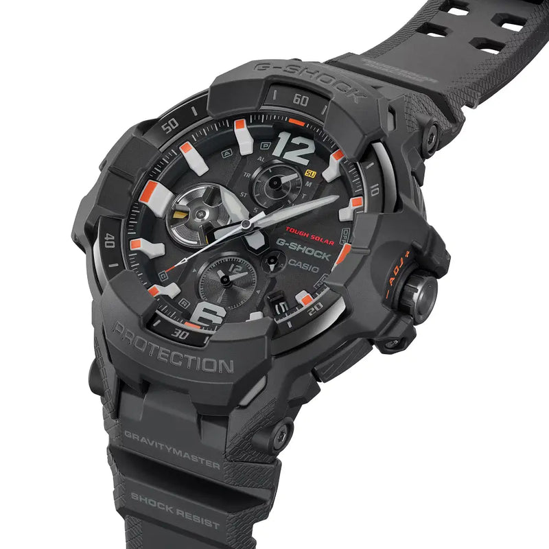 Casio G Shock Gravitymaster GR-B300EC-1A Analog Tough Solar Bluetooth "Emergency Color" Black Dial Resin Strap Men's Watch detail view