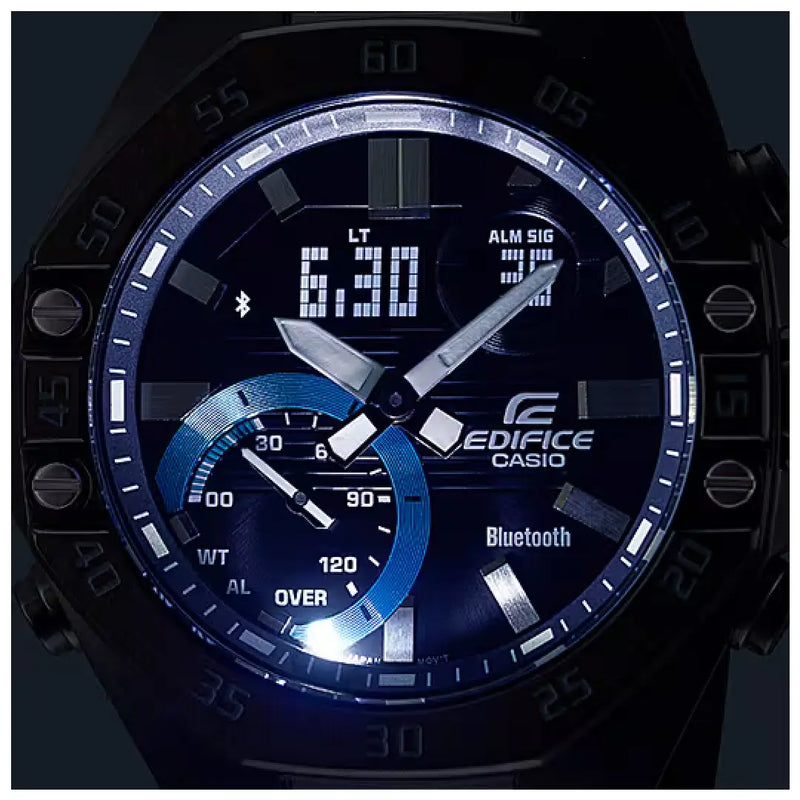 Casio Edifice ECB-10PB-1ADF  Bluetooth Black Dial Resin Strap Men's Watch detail view