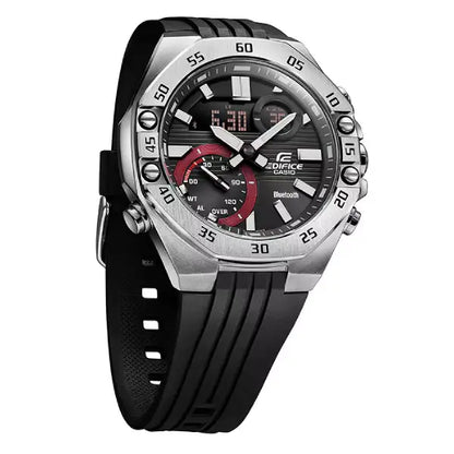 Casio Edifice ECB-10P-1A Bluetooth Analog-Digital Black Dial 48.5mm Resin Strap Men's Watch