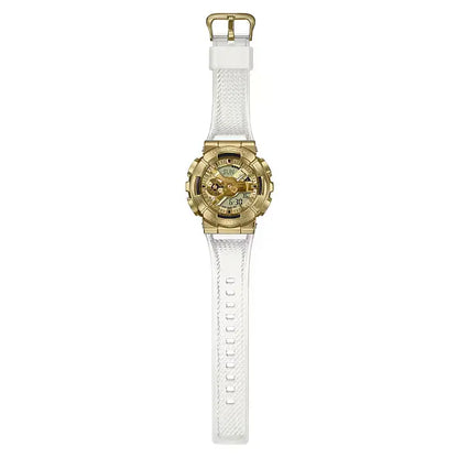 Casio G-Shock "Skeleton Gold" Metal Covered GM-110SG-9A Gold Dial 48.8mm Resin Strap Men's Watch