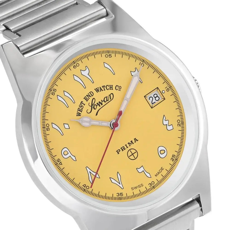 West End Quartz Analog Souq Collection 6841.10.3371R Yellow Dial 38mm Stainless Steel Unisex Watch detail view