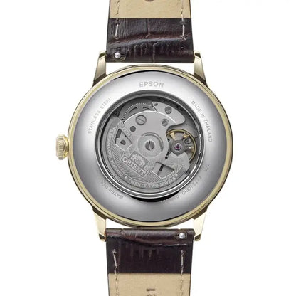 Orient Classic Bambino Automatic RA-AC0028S White Dial 40.5mm Leather Strap Men's Watch