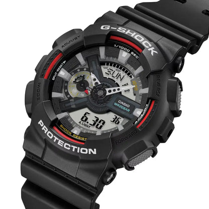 Casio G-Shock X-Large Combi Analog Digital GA-110RL-1A Black Dial 51.2mm Resin Strap Men's Watch