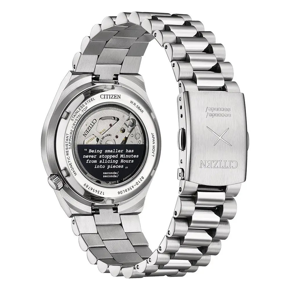 Citizen Tsuyosa x seconde/seconde/ Limited Edition (3600 Pcs) NJ0157-81L Blue Dial 40mm Stainless Steel Men's Watch