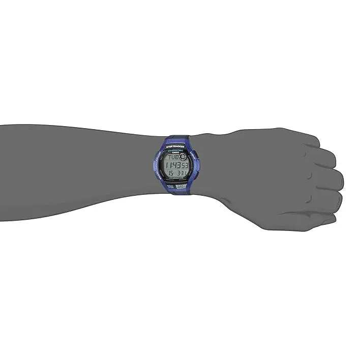 Casio Sports Digital WS-2000H-2AVDF Black Display Dial Resin Strap Men's Watch detail view