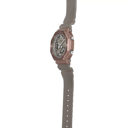 Casio G-Shock CasiOak Midnight Fog Analog Digital GM-2100MF-5A Brown Dial 44.4mm Resin Strap Men's Watch