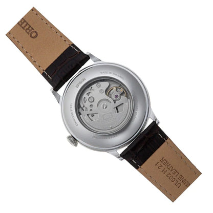 Orient  Bambino Version 8 RA-AK0702Y30B Champagne Dial 40.5mm Leather Strap Men's Watch