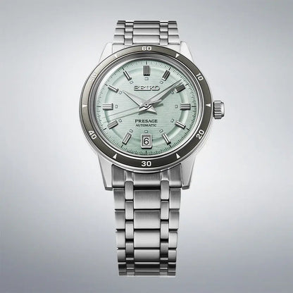 Seiko Presage SRPL71J1 "Style 60s" Automatic Green Dial 39.5mm Stainless Steel Men's Watch