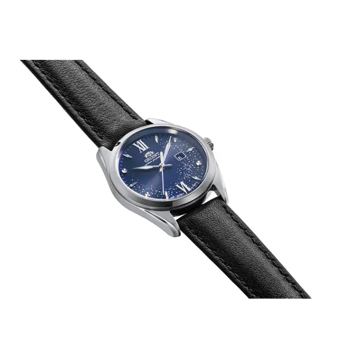 Orient Contemporary RA-WG0605L Solar Quartz Navy Blue Dial 32.1mm Leather Strap Women's Watch detail view