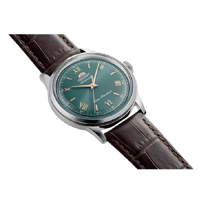 Orient Classic Bambino Automatic RA-BB0001E Green Dial 38.4mm Leather Strap Men's Watch