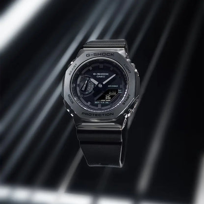 Casio G-Shock GM-2100BB-1ADR Black Dial Resin Strap Men's Watch