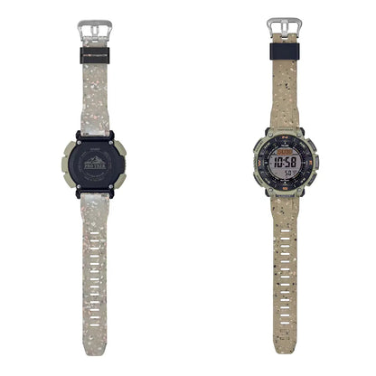 Casio Pro Trek Climber Line PRG-340SC-5DR Grey Dial 51.7mm Recycled Resin Strap Men's Watch