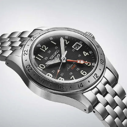 Seiko 5 Sports SSK023K1 Automatic GMT Black Dial 39.4mm Stainless Steel Men's Watch