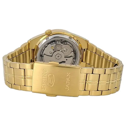 Seiko 5 Classic Automatic SNK574J1 Gold Dial 37mm Stainless Steel Men's Watch