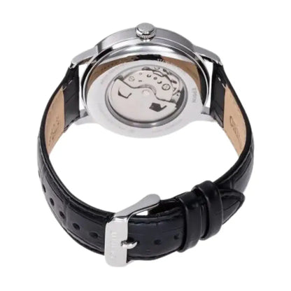 Orient Automatic RA-AK0802S Bambino Sun & Moon White Dial 41.5mm Leather Strap Men's Watch