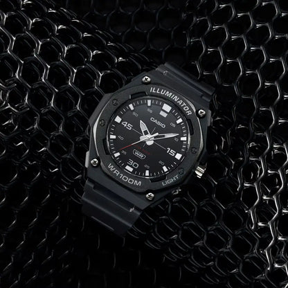 Casio Standard Analog Heavy Duty MW-620H-1AVDF Black Dial 48.1mm Resin Strap Men's Watch
