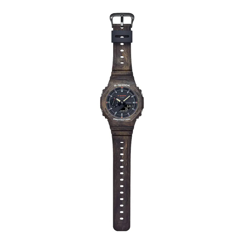 Casio G Shock GA-2100FR-5A Limited Edition Analog-Digital Gray Dial Resin Strap Men's Watch detail view